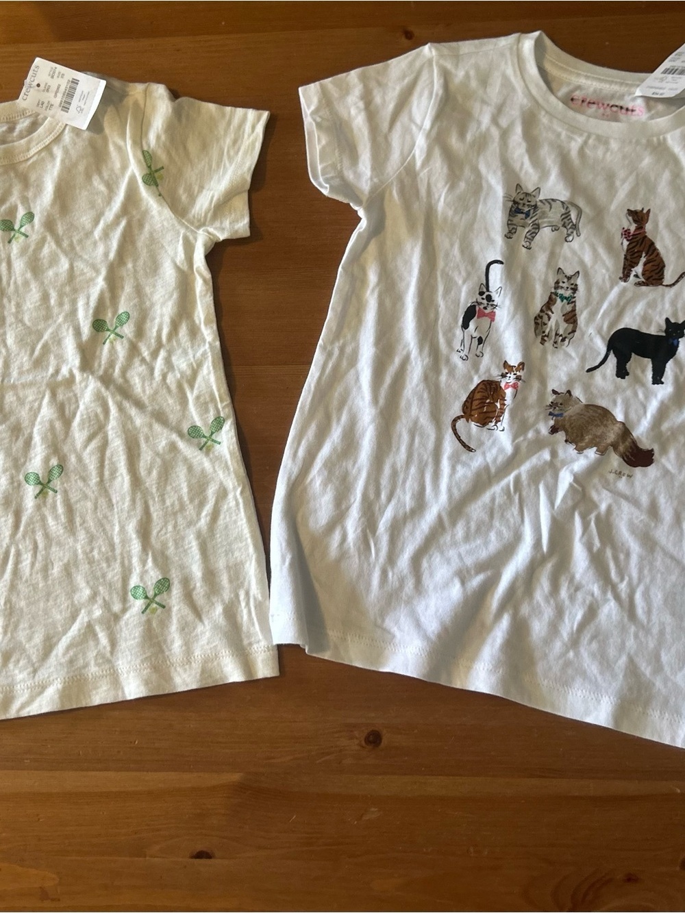 NWT set of 2 Crew Cuts XS 4-5 graphic tees